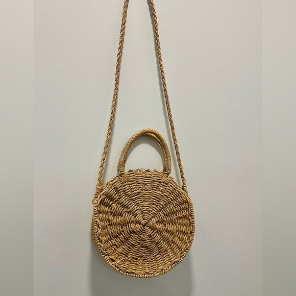 Handmade Woven Straw Crossbody Bag - Brand New with Tags! - Picture 1 of 5